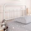 Zinus Florenz 90x190 cm – 30 cm hoch – Einzelbett – Plattform Bettgestell aus Metall mit Kopf- und Fußteil – Weiß Bild 4