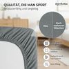 Komfortec 2er Pack Jersey Spannbettlaken 160x200 cm, 100% Baumwolle, Doppelpack Spannbettuch Bild 5