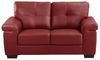 Vente-unique - Ledersofa 2-Sitzer - Rot - HAZEL Bild 3