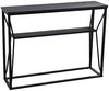 DRW Eingangstisch aus Metall und MDF, Schwarz, 100 x 30 x 75 cm Bild 1