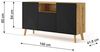 LUXI 3D Kommode 146 cm Artisan Eiche / Schwarz matt Bild 3
