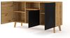 LUXI 3D Kommode 146 cm Artisan Eiche / Schwarz matt Bild 4