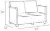 Keter Lounge-Sitzgruppe Emma 4-Sitzer mit Sitzkissen Gartengarnitur Bild 5