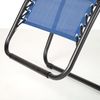 AKTIVE Klappstuhl, Zero Gravity, blau, mit Kissen und Fußstütze, bequem und robust, kippsicher, Stahl und Textilen, max. 110 kg, Garten, Camping, zusammenklappbare Liegestühle für den Außenbereich Bild 5