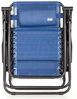 AKTIVE Klappstuhl, Zero Gravity, blau, mit Kissen und Fußstütze, bequem und robust, kippsicher, Stahl und Textilen, max. 110 kg, Garten, Camping, zusammenklappbare Liegestühle für den Außenbereich Bild 4