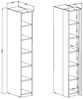Stauraumregal ""Optima"" Standregal 35 cm weiß Bild 3