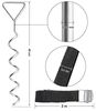 Songmics Bodenanker für Trampoline, Spiral-Bodenverankerung, Set aus Erdankern aus verzinktem Eisen und Polyester-Gurten mit Stahl-Schnallen, zur Befestigung am Boden Bild 4