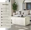 tectake Couchtisch Beistelltisch Lasley, Belastbarkeit 45 kg, 90 x 50 x 40 cm (1-St, 1 tlg), Markanter Couchtisch in stilvoller Travertinoptik Bild 3