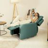 Nalui – Sessel Wohnzimmer, Fernsehsessel (77 x 87 x 98 cm) mit Verstellbarer Beinablage, Manueller Drucköffnung und Verstärkter Struktur. Relaxsessel mit Liegefunktion 160° | Grün Bild 4