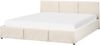 Polsterbett Samtstoff hellbeige mit Bettkasten hochklappbar 180x200 cm BOUSSE Bild 5