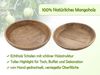 Amagohome Dekoteller Holzteller rund Obstteller Dekoschale H6cm modern schlicht Mangoholz m Bild 2