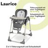 lionelo Hochstuhl LAURICE, 2in1: Fütterungsstuhl und Schaukelstuhl, Ergonomische Sitz Bild 2