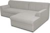 DOMO Collection Ecksofa Topper | moderne Couch in L-Form | kleine Polsterecke mit Schlaffunktion | Silber, 245 x 155 x 78 cm Bild 3