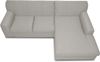 DOMO Collection Ecksofa Topper | moderne Couch in L-Form | kleine Polsterecke mit Schlaffunktion | Silber, 245 x 155 x 78 cm Bild 4