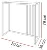 Lookway Konsolentisch PRIME GLASS, Beistelltisch mit Oberfläche aus Hartglas, Breite 80/100 Bild 3