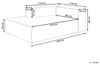 Beliani 'ARDAL' Rechtsseitige Chaiselounge, Cord taupe, 119 x 180 x 68 cm Bild 3