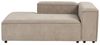 Beliani 'ARDAL' Rechtsseitige Chaiselounge, Cord taupe, 119 x 180 x 68 cm Bild 4