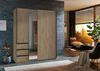Schwebetürenschrank >Stade< in ARTISAN EICHE DEKOR / GRAPHIT - 168x198x63cm (BxHxT) Bild 2