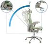 hjh OFFICE Profi Bürostuhl DYNAFIT II G Netz ergonomischer Drehstuhl mit Flexibler Lordosenstütze, Grün, 652283 Bild 4