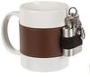 OOTB Keramik-Becher, Extra Shot, mit Metall-Flachmann, Weiß, 14. 5 x 8 x 9. 5 cm Bild 1