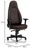 noblechairs ICON Java Edition - Gaming Stuhl 150 kg Belastbarkeit - Chefsessel Bürostuhl Ergonomisch - Gamer Sessel - Office Chair Ergonomic - Hybrid-Kunstleder - Inklusive Kissen Bild 3