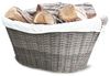 HABAU Holzkorb mit Stoffeinsatz, aus Polyethylen, mit Metallrahmen, 63,5 x 44,5 x 30 cm Bild 3