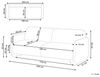 Sofa 3-Sitzer SALAND Stoff Goldbraun Bild 3