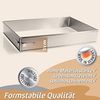 4smile Backrahmen rechteckig verstellbar – Edelstahl Backform rechteckig - Formstabile Kuchenform eckig zum Backen und für die Torten-Zubereitung Bild 3