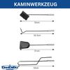 DanDiBo Kaminbesteck Modern Schwarz 5 Teilig Set 96572 Kaminset Kamingarnitur Ofenbesteck Bild 3