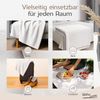 WOHNWOHL Kuscheldecke 150x200 cm • weiche Tagesdecke • Sofadecke • Wohndecke • Winterdecke • Ökotex Zertifizierte Baumwolldecke • Farbe: Offwhite Bild 5
