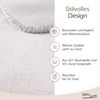 WOHNWOHL Kuscheldecke 150x200 cm • weiche Tagesdecke • Sofadecke • Wohndecke • Winterdecke • Ökotex Zertifizierte Baumwolldecke • Farbe: Offwhite Bild 4