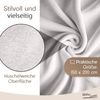 WOHNWOHL Kuscheldecke 150x200 cm • weiche Tagesdecke • Sofadecke • Wohndecke • Winterdecke • Ökotex Zertifizierte Baumwolldecke • Farbe: Offwhite Bild 2