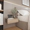 KOMTO Wandregal mit Schublade 2er Set Nachttisch Wandschublade Monaco 2 pcs, Wandschublade Nachtschrank Hängend, Monaco 46 x 30 x 15 cm Bild 4