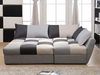 Vente-unique - Ecksofa mit Schlaffunktion - Stoff - Grau - Ecke Rechts - ROMANE Bild 4