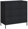 Kommode Nykapin 80x80x40 cm Schwarz [en. casa] Bild 4