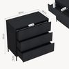 Kommode Nykapin 80x80x40 cm Schwarz [en. casa] Bild 2