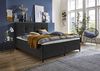 Atlantic Home Collection Romy Boxspringbett mit klassischen Kopfteil, Taschenfederkernmatratze, Härtegrad 3, inklusive Topper, Anthrazit, 160x200 cm Bild 2