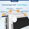 Grandekor Doppelrollo Klemmfix ohne Bohren Schwarz-Weiß 65x150 cm(Stoffbreite 61cm) Fenster Rollos für innen Klemmrollos Duo Rollos für Fenster ohne Bohren mit Bohren Privatschutz Zebrarollo Bild 4