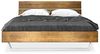 Möbel-Eins CURBY Kufenbett mit Kopfteil, Material Massivholz, rustikale Altholzoptik, Fichte, Kufen weiß vintage 160x220 cm Bild 2