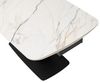 Vente-unique - OLIFIA Esstisch Keramik SchwarzWeiß - B 90 cm x H 76 cm x L 200 cm160 cm240 cm Bild 5