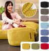 Green Bean Indoor Cord Sitzhocker Pouf Stay 45x25 cm mit EPS-Perlen Füllung - kuschelig weich waschbar - die ideale Ergänzung zum Sitzsack für Kinder & Erwachsene - Gelb Bild 5