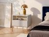 Vente-unique - OVILA Bedside table Holz, Platte BeigeBeige - B 39 cm x H 56,2 cm x L 53,6 cm Bild 4
