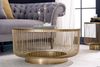 riess-ambiente Couchtisch VARIATION Ø80cm gold / schwarz (Einzelartikel, 1-St), Wohnzimmer · Schwarzglas · Metall -Gestell · rund · handmade · Design Bild 2