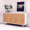 WELL HOME MOBILIARIO & DECORACIÓN Möbel aus weißer Eiche mit 100% Melaminbeschichteter Spanplatte, 140 x 86 x 40 Bild 4