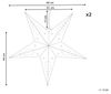 Wanddekoration 2er Set LED MOTTI Stern 60 cm Smaragdgrün Bild 3