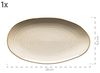 Mäser 931372 Nottingham 3 Servierplatten, Servierteller in 3 Größen im Vintage-Look, Steinzeug, beige, 3-teilig (1 Set) Bild 3