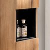 Waschtisch 60cm Skelbolu mit Hochschrank Eicheoptik/Schwarz [en. casa] Bild 3