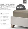 Bettwaesche-mit-Stil Mako-Satin Spannbettlaken braun 90x200 cm, Höhe 20 cm Bild 2