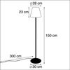 Qazqa Außen-Stehlampe Virginia fl, ohne Leuchtmittel, Warmweiß, QAZQA Außen Boden­leuchte, e27, Schwarz, Edelstahl, Modern Bild 4