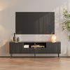 Fernsehschrank Nand 160x40x51 cm Schwarz [en. casa] Bild 2